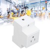 Din Rail Mounted Receptacle, AC 110-250V 15A Outlet Power Module