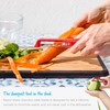 Dreamfarm Sharple Self-Sharpening Vegetable & Food Vertical Speed-Peeler - Black