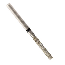 10 Pack of Diamond Burs 837-014 FG Super Coarse - Flat End Cylinder - Friction Grip Crown and Onlay Bur (10 Burs Per Pack)