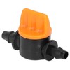 100Pcs 4/7 Barb Valve Irrigation Mini Pipe Water Valve Through