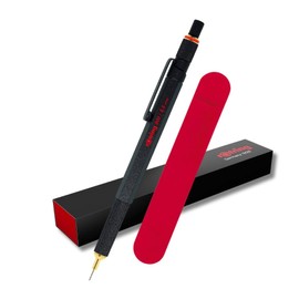 rOtring 800 Mechanical Pencil 0.5mm Black Metal Barrel and Velvet Case 1904447