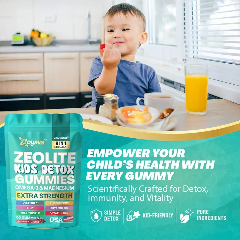 Kids Multivitamin Gummies Mixed Berry Flavor, Daily Nutrient Supplement for