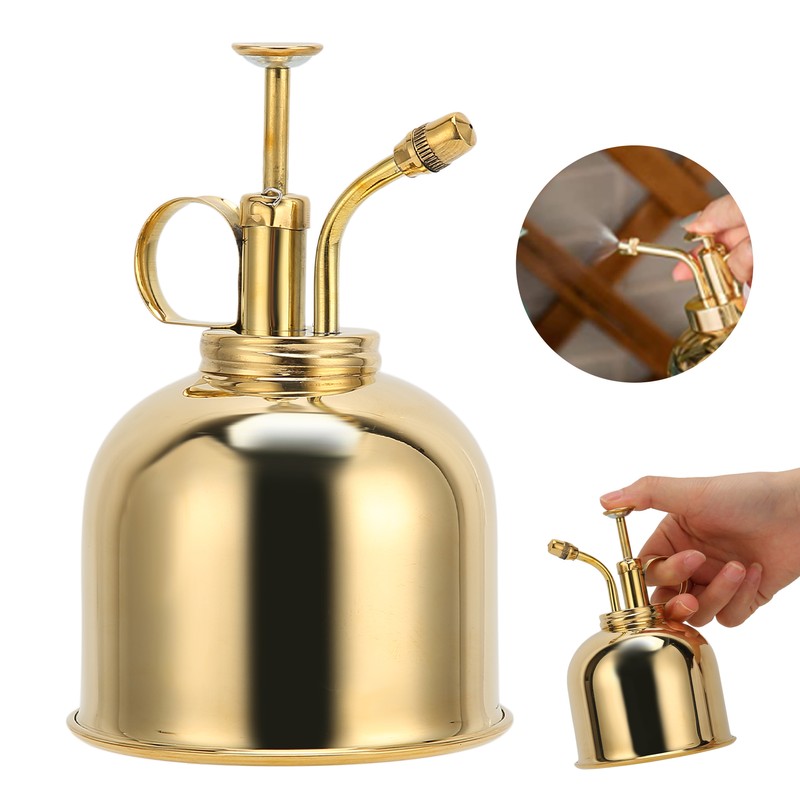 Professional Stainless Steel Watering Can with Top Pump for Succulent