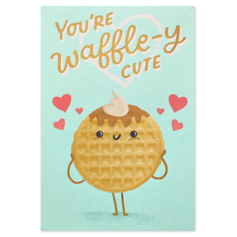 American Greetings Funny Romantic Card (Waffle-y Cute)