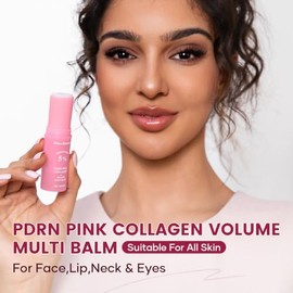 PDRN Pink Collagen Volume Multi-Balm Stick , All-in-One Volufiline | Anti-Aging Firming Care for Fine Lines, Under Eyes & Neck with Volufiline and NAD