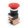 uxcell Self Locking Type Red Mushroom Push Button Switch 440V