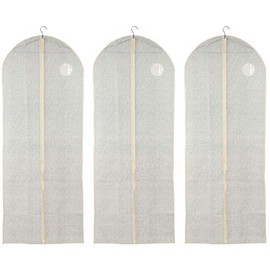 MSV Premium Garment Bag, 150 x 60 cm, Optimised Material Thickness, High-Quality Garment Cover for Suit and Dress, Breathable Suit Bag for Travel