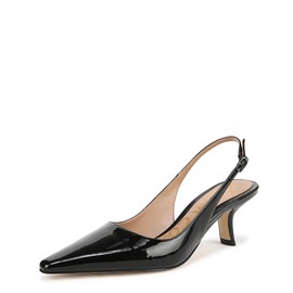 Sam Edelman Women's Bianka Sling Pump, Black Patent Leather, 7.5