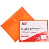 JAM PAPER Plastic Expansion Envelopes with Hook & Loop Closure