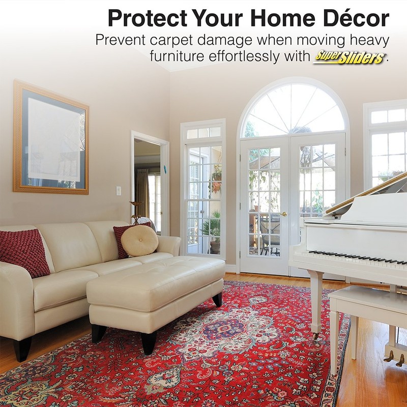 Super Sliders 3 1/2" and 5" Reusable 2-in-1 Furniture Carpet