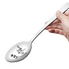 Mother Flowers Spoon Engraved Stainless Steel Funny, Best Teaspoon Coffee