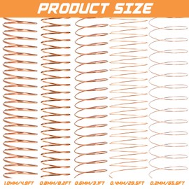 Mixweer 15 Pcs 5 Size Copper Wire 18 20 22 26 32 Gauge Jewelry Wire Tarnish Resistant Wire for Jewelry Making 121 Yard Metal Beading Wire for Jewelry Making and Crafting, Rose Gold, Silver and Gold