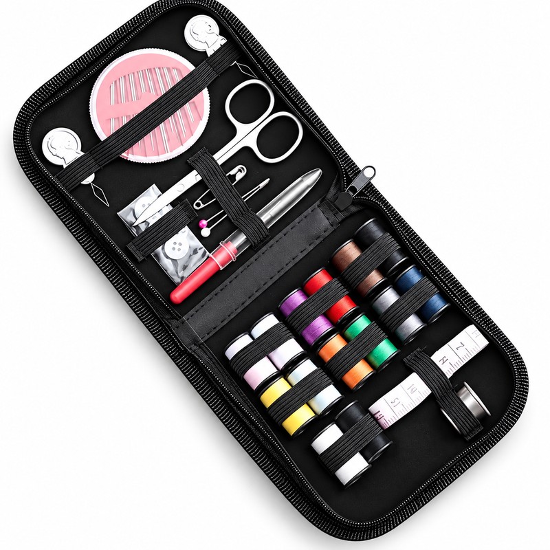 Portable Sewing Kit for Clothing Repairs – All-in-One Thread and