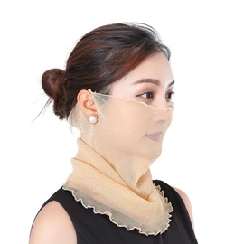 Trifong Women's Face Cover, Summer, UV Protection, Does Not Suffer from Breathing, Ear-hook, Sunburn, Mask, Quick Drying, Thin, Scarf, Neck Warmer, Women's, Sun Shade, Neck Guard, Face Mask, Birthday