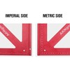 AKNgoes Precision Triangle Square 12inch, Metric & Imperial Scale Framing