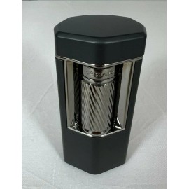 Xikar Meridian Triple Soft-Flame Lighter Black and Gunmetal 600BKGM BRAND NEW