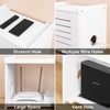BEARUT White Router Shelf Projector Shelf Projector Stand Router Storage