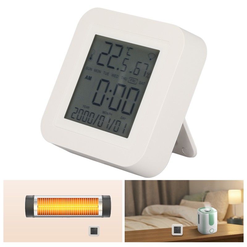 Smart WiFi Temperature Humidity Sensor 2.4GHz Wireless Phone Remote for