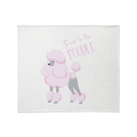 CafePress Power to Poodle Throw Blanket Super Soft Fleece Plush Throw Blanket, 60"x50"