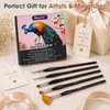 16PCS Miniature Paint Brushes,Detail Paint Brushes Set for Acrylic Watercolor