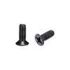 sourcing map M3 x 8mm Phillips Screw Fastener Black for