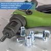 sourcing map 18Pcs 1/4-20 Rivet Nut 304 Stainless Steel Rivet