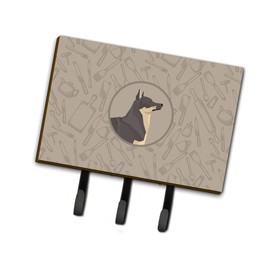 Caroline's Treasures CK2213TH68 Swedish Vallhund In the Kitchen Leash or Key Holder, Wall Hooks, Key Hooks Holder, Coat Rack Wall Mount, Coat Hooks, Hooks for Hanging Keys, Towels, Aprons, Leashes,