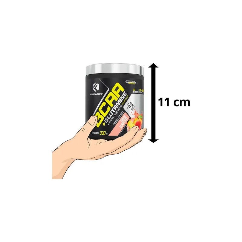 Forzagen Aminoácidos Bcaaglutamine 330g Complejo Hydragen