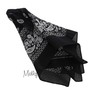 Motique Accessories 22 Inch Cotton Paisley Bandana - Black