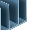Bookends Simple Style Wide Mouth Design Blue Color Plastic Material