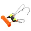 Scuba Diving Double Hooks Straps Snap Hooks with Spiral Coil