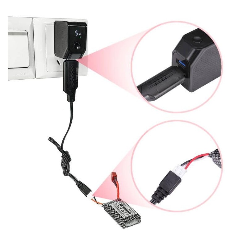 HAIBOXING -Chargeur USB for RC Car 1/18 18859 18858 Accessories