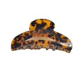 Large Tortoise Shell Hair Claw Clips - 3.54 Inch Acetate Hair Claw for Thick Hair, Strong Hold Non-Slip Big Hair Clamps with Extra Large Opening, Fashion Hair Accessories for Women