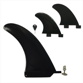 Funktion Long Board for Fin + FCS Compatible Side Fin Set of 3 Black fkgfcc – L75 – Set – Blk
