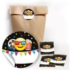 12 Gift Bags / Natural + 12 Stickers Cinema Cinema
