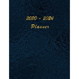 2020 - 2024 - Five Year Planner: Agenda for the next 5 Years - Monthly Schedule Organizer - Appointment, Notebook, Contact List, Important date, ... - Fashion and Elegant Deep Ocean design