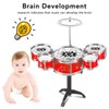 Toddler Jazz Drum Kit Hand Eye Coordination High Safety Sturdy
