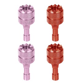 3 Pro/4 Pro Control Sticks, 4pcs Detachable Aluminum Alloy Drone Joysticks for DJI Mini 3/Mini 3 Pro/Mini 4 Pro/Air 3 /Mavic 3 Pro RC & RC 2 Remote Controller Replacement Accessories (Orange, Pink)