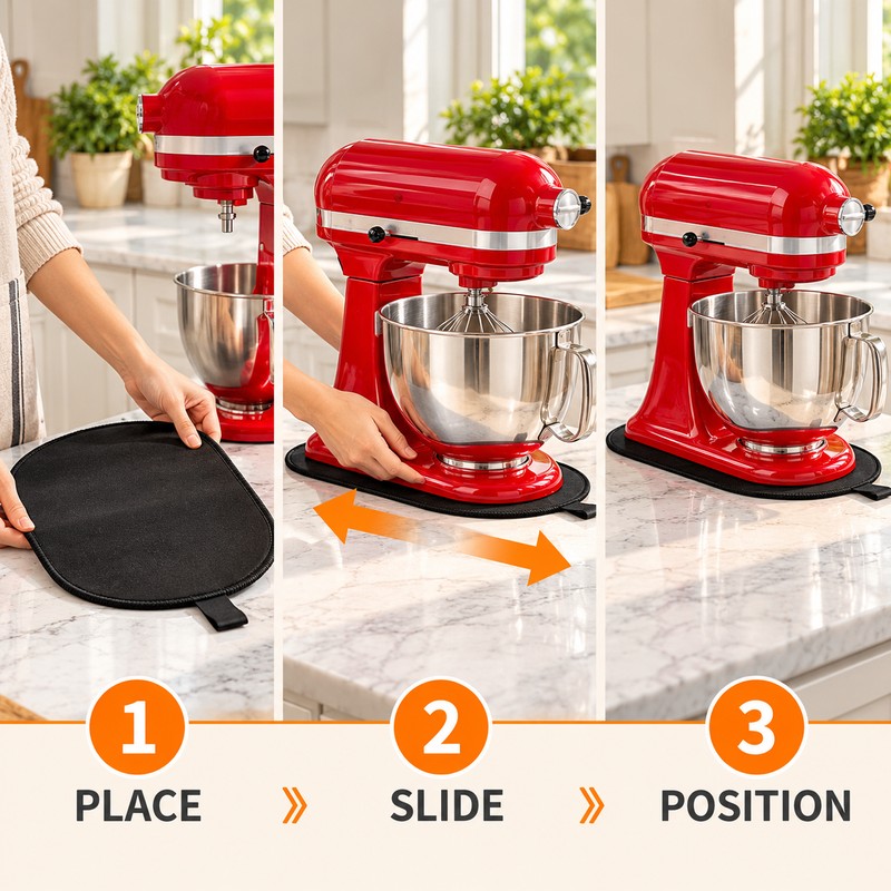 Stand Mixer Sliding Mat for KitchenAid 4.5–5 Qt Mixers –