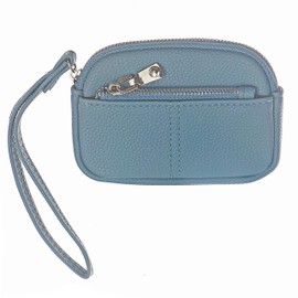 Artizanni RFID Small Leather Wallet for Men & Women with Coin Pouch Compartment SD 077 (Grey)