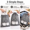 Non-Woven Shoe Storage Bags for Travel & Closet Organization –