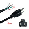 FILSHU 6ft 18 Gauge 3 Prong AC Power Cord Cable