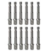 INCAUCA 12 Pack 1/4 Socket Adapter, Drill Bit Adapter, Hex