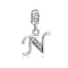 KunBead 18 inch Letter N Initial Birthday Gifts Crystal Love