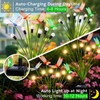 4 Pack Dragonfly Solar Garden Lights Outdoor, 24 LEDs Solar