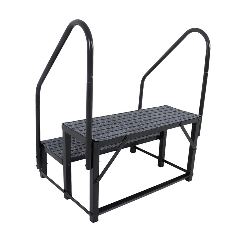Silscvtt Steps Outdoor Stairs 2 Step RV Steps with 2