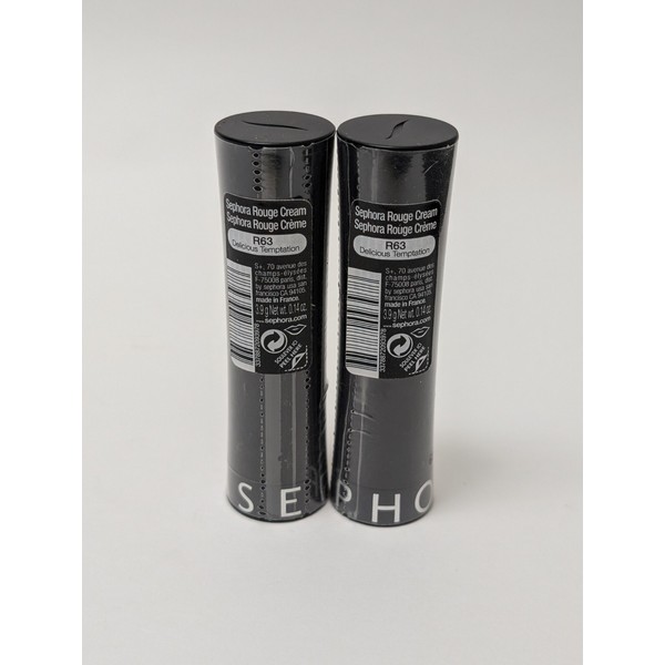 Sephora Rouge Cream Lipstick R63 Delicious Temptation New Sealed 0.14oz