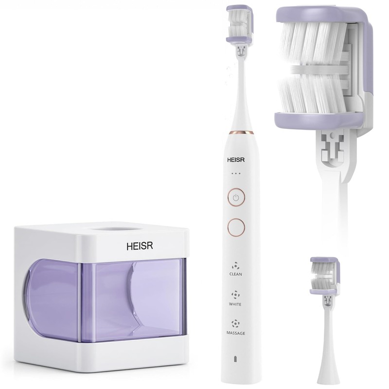 cepillo para polvo de dientes eléctrico envolvente de 3 caras,