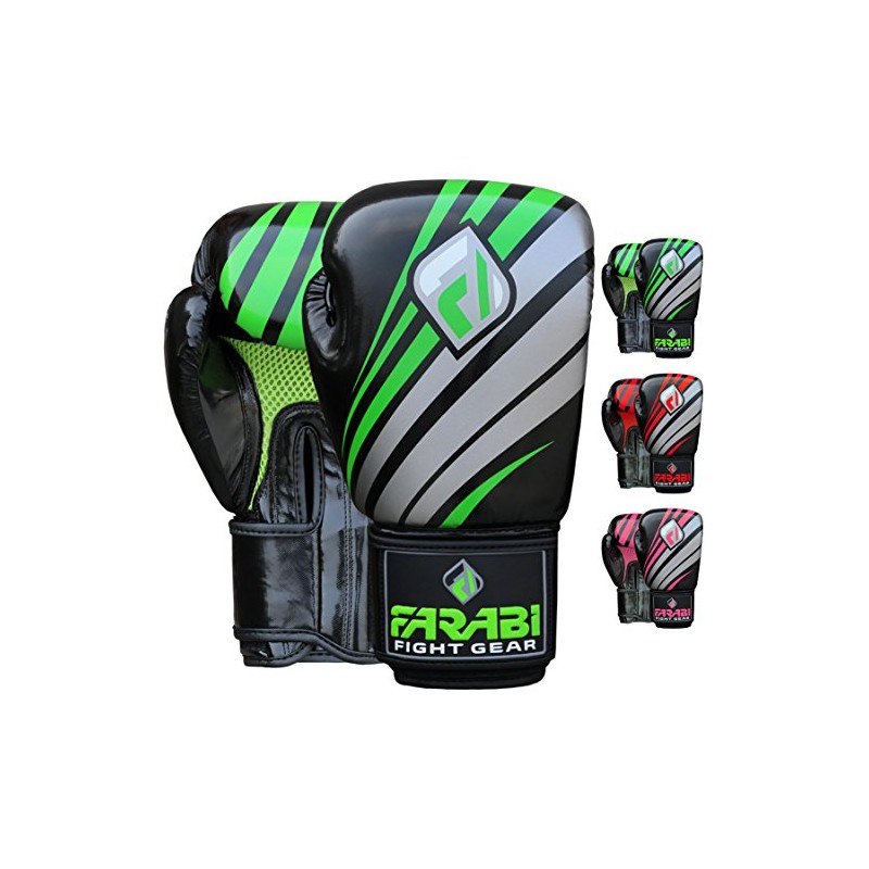 Farabi Boxing Gloves Training Sparring Punching Bag Focus Pads Training