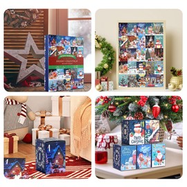 Ajuanbazha Puzzle Advent Calendar 2024, Nativity Scene Puzzle, 1008 Pieces, Christmas Decoration for Christmas Countdown, Christmas Gifts for Adults and Children (B)